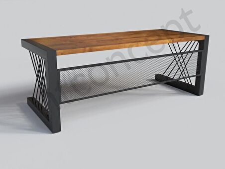 Ntconcept Alfa Çalışma Masası Ceviz 140-260 x 85-100 cm Gri - Kahverengi 