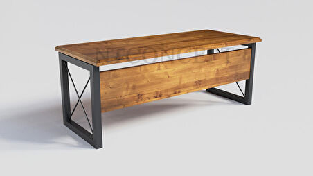 Ntconcept Win Çalışma Masası Ahşap 85 x 210 cm Koyu Ceviz - Kahverengi 