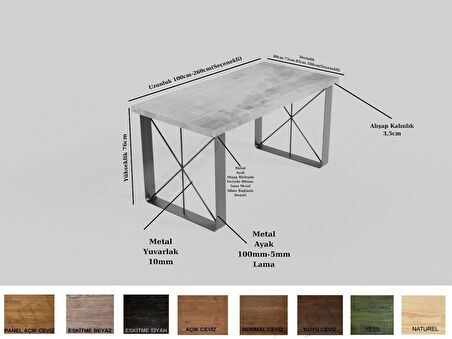 Ntconcept Rodo Çalışma Masası Ahşap Beyaz 