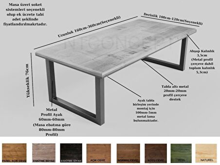 Ntconcept Karya Masif Ahşap Toplantı Masası