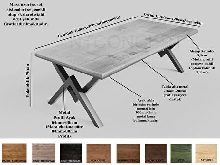 Ntconcept Venüs Masif Ahşap Toplantı Masası