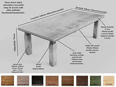 Ntconcept Wood Masif Ahşap Toplantı Masası