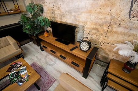 Ntconcept Vivien Masif Ahşap Tv Stand