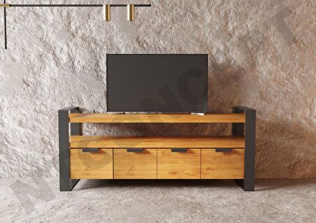 Ntconcept Vivien Masif Ahşap Tv Stand