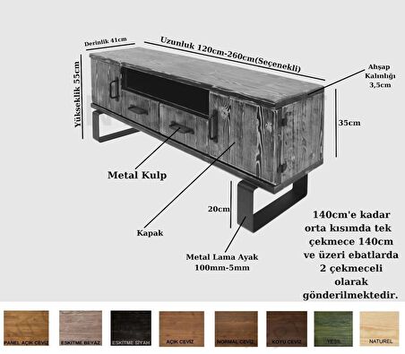 Ntconcept Voha Masif Ahşap Tv Stand