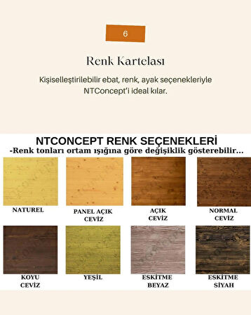 Ntconcept Niyola Masif Ağaç Komidin
