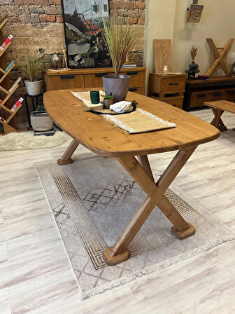 Ntconcept Nova Doğal Ahşap Masif Yemek Masası