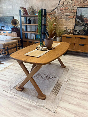 Ntconcept Nova Doğal Ahşap Masif Yemek Masası