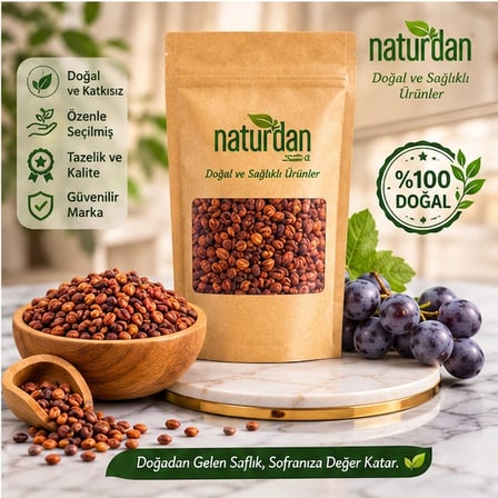 Üzüm Çekirdeği Doğal 250 gr