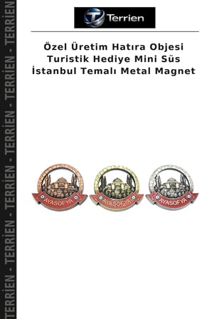 Özel Üretim Hatıra Objesi Turistik Hediye Mini Süs İstanbul Temalı Metal Magnet