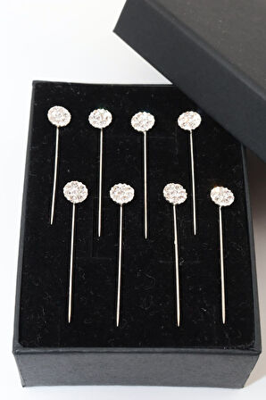 8li Taşlı Iğne. Eşarp Iğnesi. Şal Iğnesi. Türban Iğnesi. Başörtü Iğnesi. Eşarp Ve Şal Iğnesi.