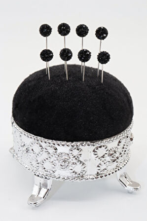 8li Kristal Taşlı Siyah Eşarp Ve Şal Iğnesi. Eşarp Iğnesi. Şal Iğnesi. Türban Iğnesi. Başörtü Iğnesi