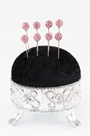 8’li Pembe taşlı eşarp iğnesi. Şal iğnesi. Türban iğnesi. Başörtü iğnesi. Eşarp ve şal iğnesi.