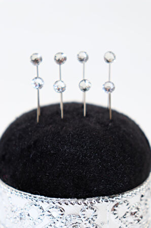 8li Pırlanta Taşlı Beyaz Eşarp Iğnesi. Eşarp Iğnesi. Şal Iğnesi. Türban Iğnesi. Başörtü Iğnesi