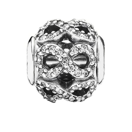 Nur Silver Sonsuzluk Taşlı 925 Ayar Gümüş Charm
