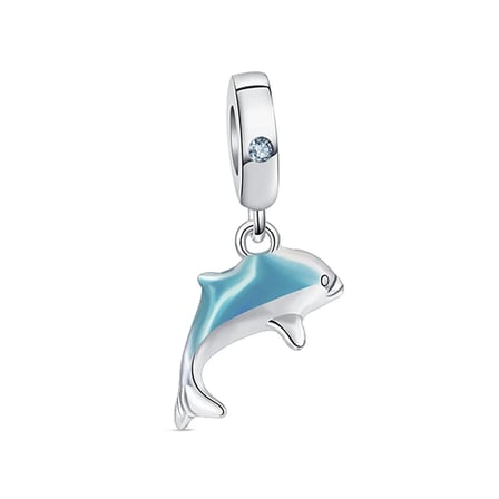 Nur Silver Yunus Balığı Charm 925 Ayar Gümüş