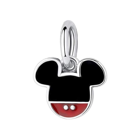 Nur Silver Mickey Mouse Gümüş Charm 925 Ayar