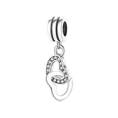 Nur Silver Kalpli Sallantılı Gümüş Charm 925 Ayar