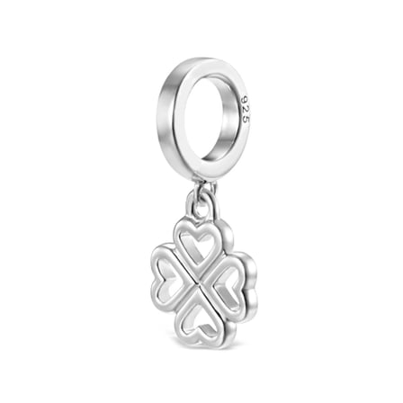 Nur Silver Yonca Charm 925 Ayar Gümüş Sallantılı