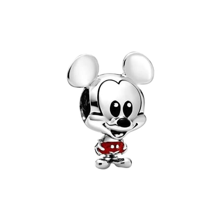 Nur Silver Mickey Mouse 925 Ayar Gümüş Charm