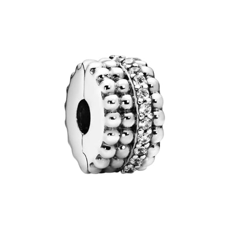 Nur Silver Taşlı Durdurucu Gümüş Charm