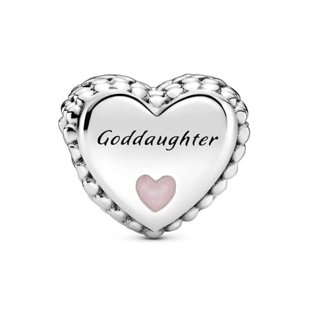 Nur Silver Goddaughter Kalp Gümüş Charm