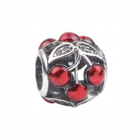 Nur Silver Kiraz Gümüş Charm 925 Ayar