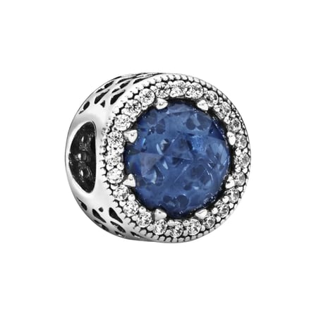 Nur Silver Ay Işığı Mavisi Gümüş Charm 925 Ayar