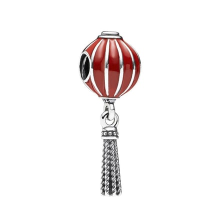 Nur Silver Balon Charm Gümüş Kırmızı 925 Ayar