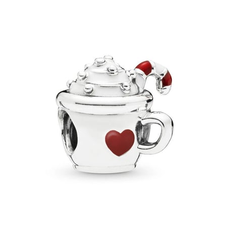 Nur Silver Kupa Charm Gümüş Kalpli