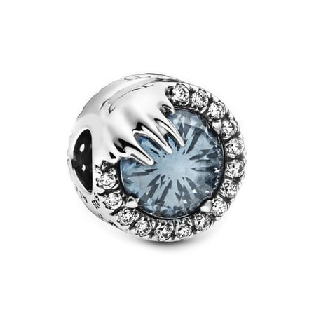 Nur Silver Mavi Taşlı Gümüş Charm 925 Ayar