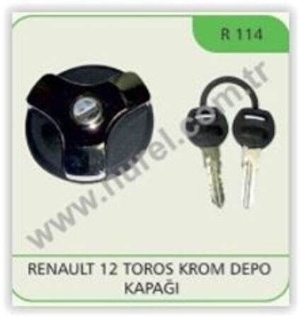 Nurel R114 Yakıt Depo Kapağı Kilitli Renault 12 TS Krom 542476557