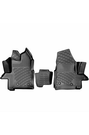 Ford Transit Custom - Kapalı Kasa 2021 Araca Özel Tasarım 3D Havuzlu Paspas