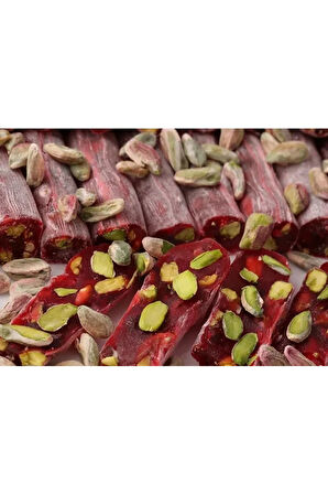 Extra Bol Antep Fıstıklı Narlı Fitil Parmak Lokum - 1 KG