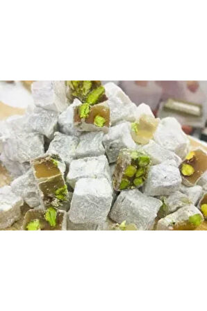 Extra Bol Antep Fıstıklı Çifte Kavrulmuş Pudra Şekeri Kaplı Lokum - 1 KG