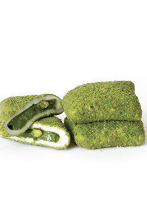 Antep Fıstık Ezme Dolgulu Sütlü Bohça Lokum - 1 KG