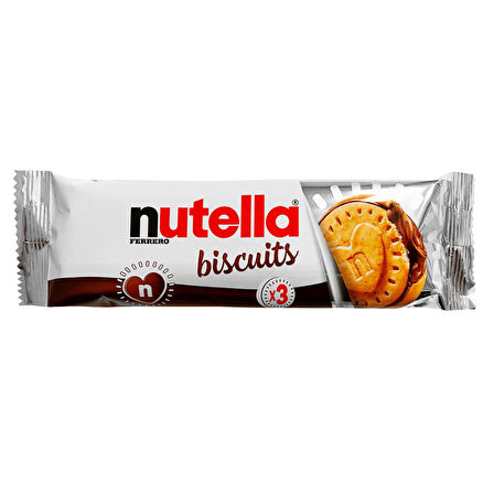 Ferrero Nutella Biscuits Fındık Kreması Dolgulu 41.4 G x 3 ADET