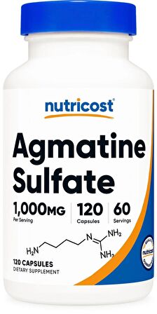 Nutricost Agmatine Sulfate 1000 MG 120 Capsules 