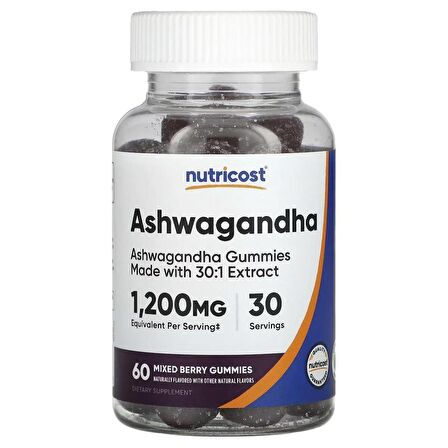 Nutricost Ashwagandha 1200 MG 60 Gummies