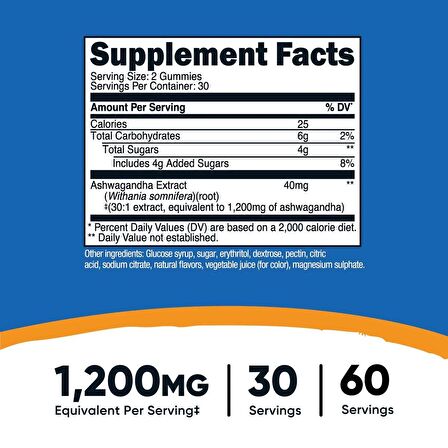 Nutricost Ashwagandha 1200 MG 60 Gummies