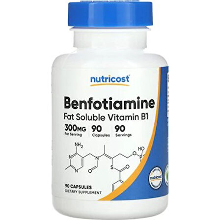 Nutricost Benfotiamine 300 mg 90 Capsules