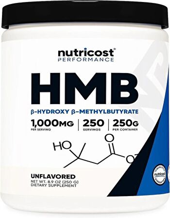 Nutricost HMB Amino Powder 1000 MG 250 GR - 250 Servis