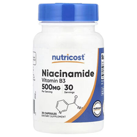 Nutricost Niacinamide Vitamin B3 500 mg 30 capsules