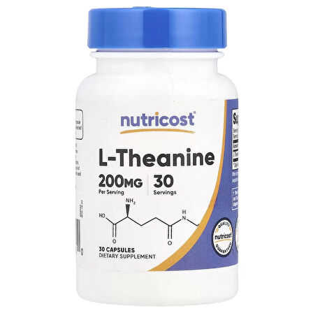 Nutricost L-Theanine Brain & Cognitive Double Strength 200mg 30 Caps