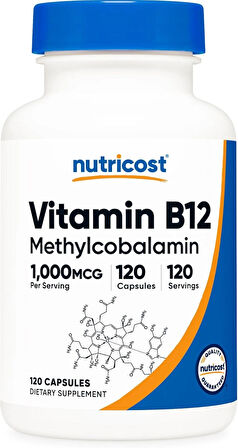 Nutricost Vitamin B12 Methylcobalamin 1000mcg 120 Caps