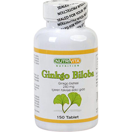 Nutrivita Ginkgo Biloba Ekstraktı 150 Tablet 240 mg