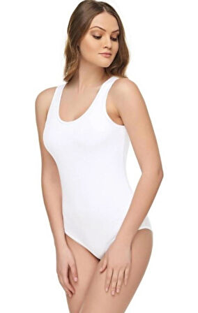 Tutku Elit 2005 Modal Geniş Askılı Kancalı Body Kadın Zıbın 2 Adet