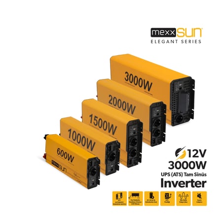 Tam Sinüs UPS (Remote Ekran) 12V 3000W