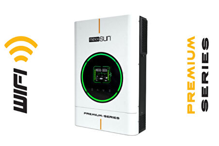 Mexxsun Premium 24V 4kW Tam Sinüs Akıllı İnverter (Wi-Fi/ Dual Output)