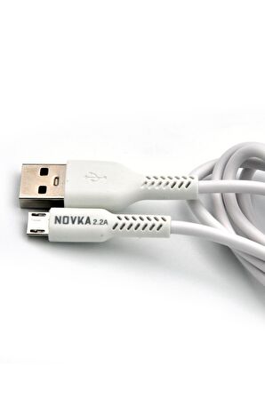 Micro & USB Girişli 2.2 A Şarj Cihazı 1 Metre Kablo + Adaptör Takım Samsung Huawei Modellerle Uyumlu